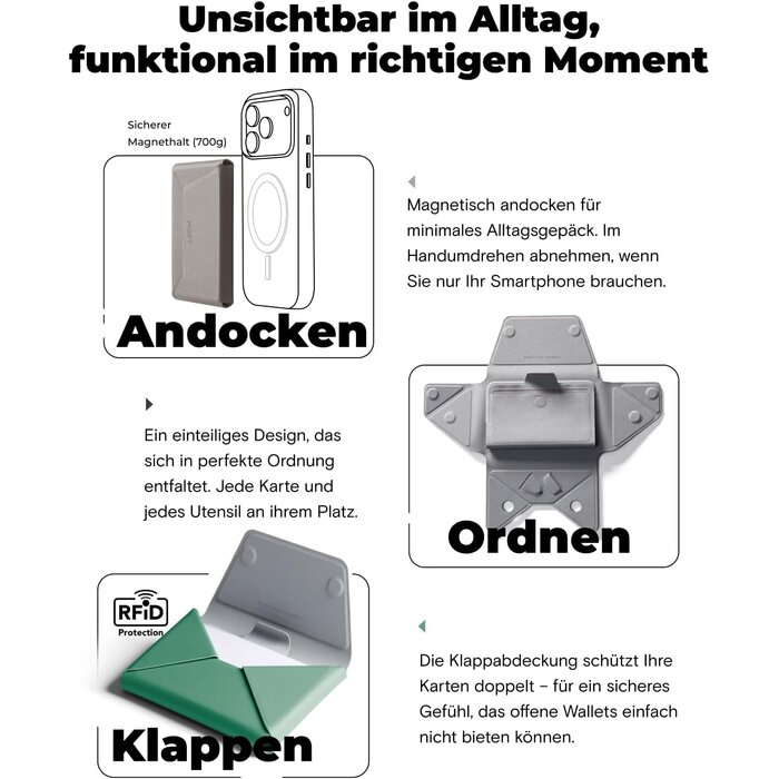 MagSafe Kartenhalter für 8 Karten, Taupe - 32% Rabatt