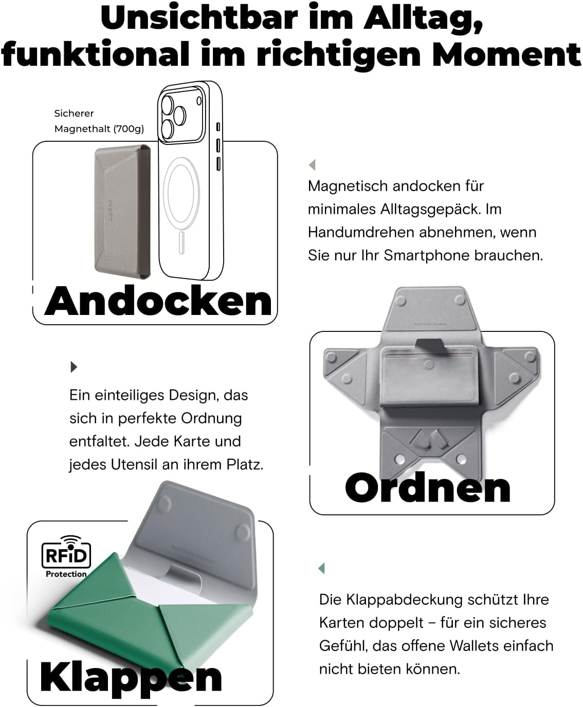 MagSafe Kartenhalter für 8 Karten, Taupe - 32% Rabatt