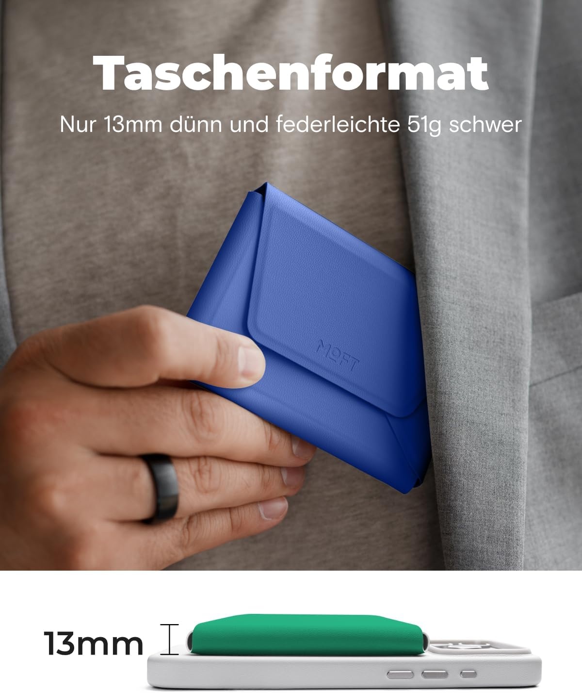 MagSafe Kartenhalter für 8 Karten, Taupe - 32% Rabatt