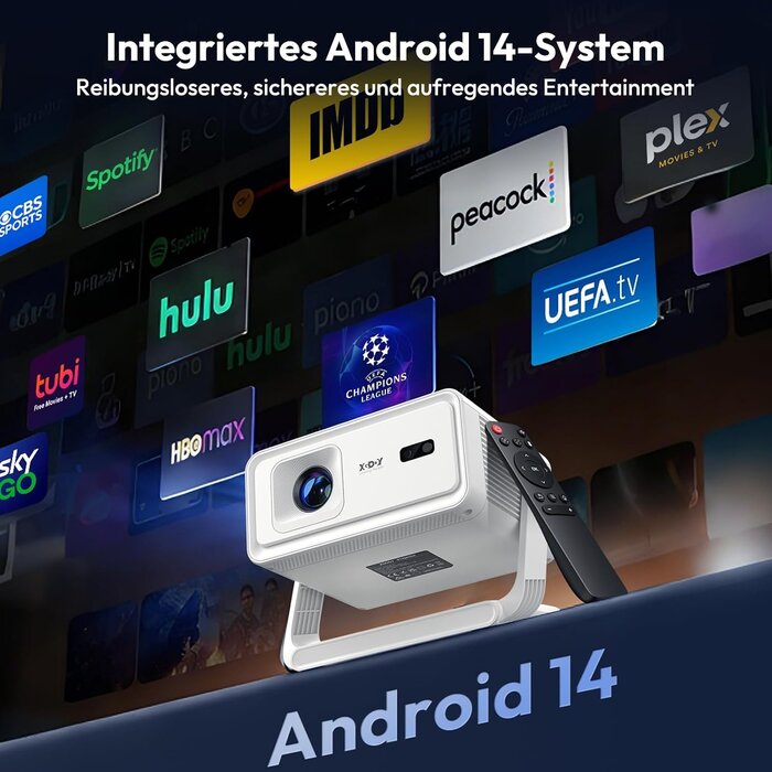 Smart Beamer 1080P Full HD Projektor - 34% Rabatt - Weiß