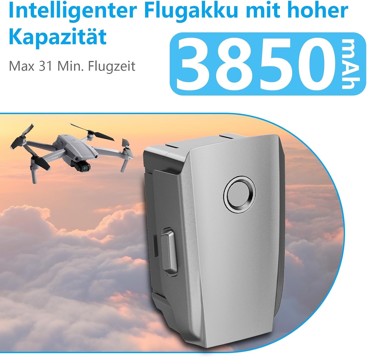 Intelligenter Ersatzakku für Mavic 2 Serie, 3850 mAh - 34% Rabatt