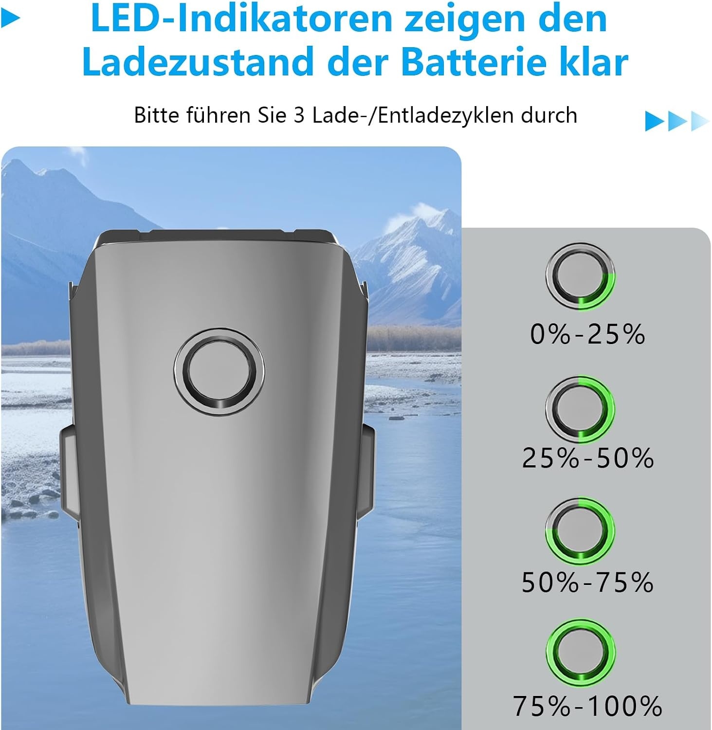 Intelligenter Ersatzakku für Mavic 2 Serie, 3850 mAh - 34% Rabatt