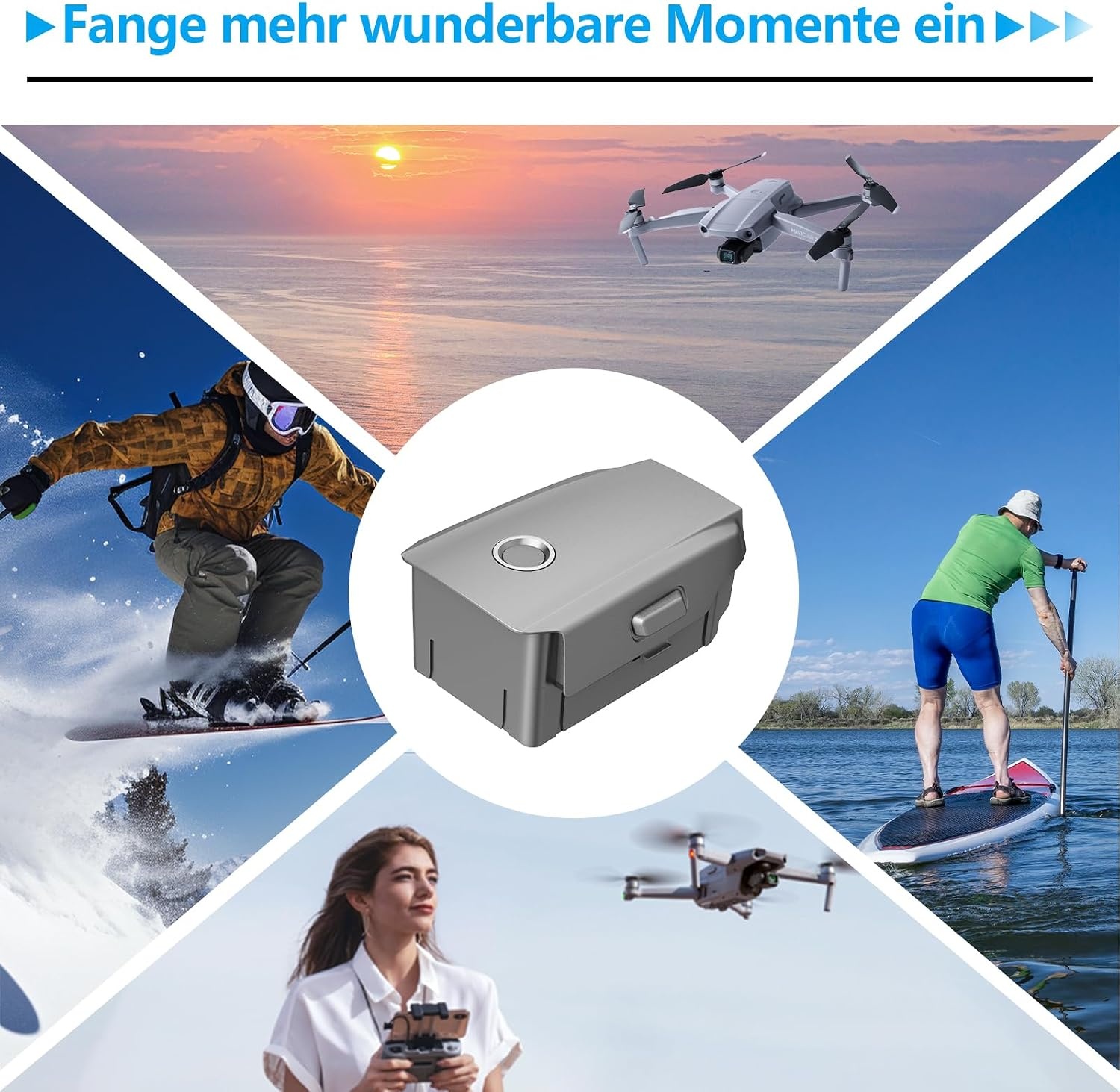 Intelligenter Ersatzakku für Mavic 2 Serie, 3850 mAh - 34% Rabatt