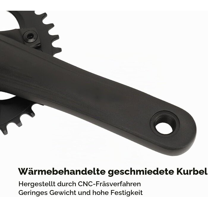 Mountainbike Kurbelgarnitur 36T 104 BCD, Vierkant - 32% Rabatt