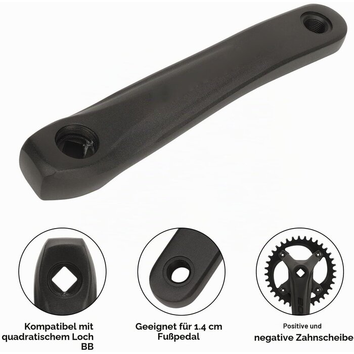 Mountainbike Kurbelgarnitur 36T 104 BCD, Vierkant - 32% Rabatt
