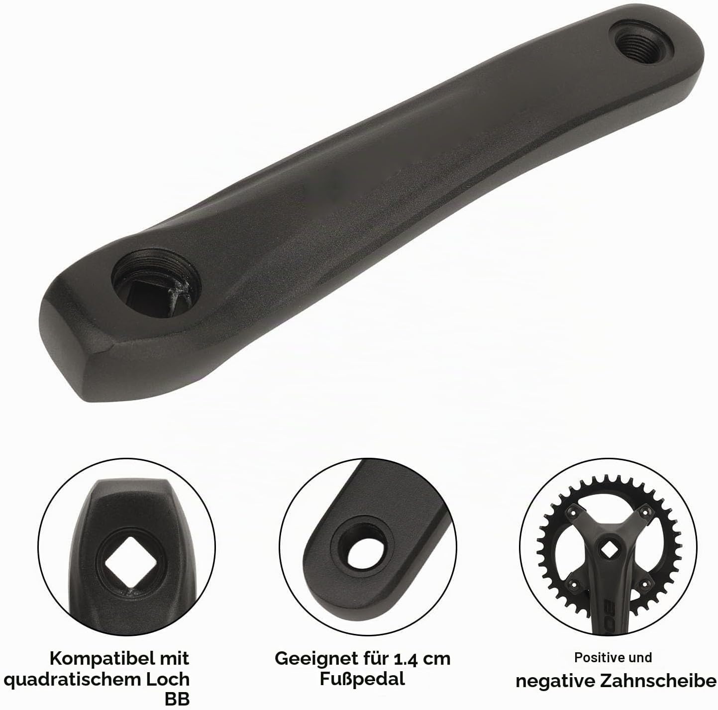 Mountainbike Kurbelgarnitur 36T 104 BCD, Vierkant - 32% Rabatt