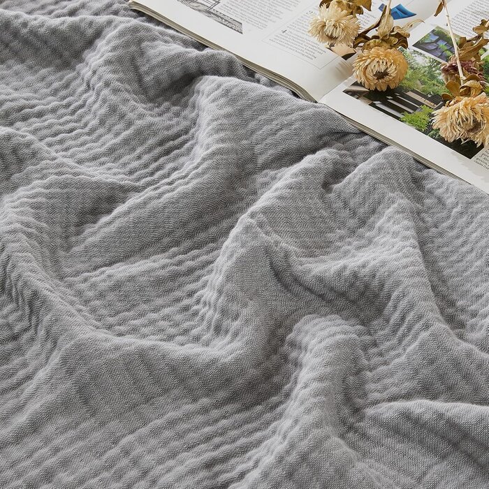 Musselin-Decke Heather Teal 150x200cm - 32% Rabatt auf Ausgepackt