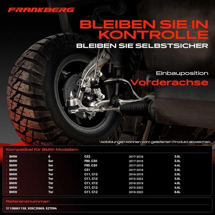 Frankberg Querlenker vorne links für BMW 5er 6er 7er G-Modelle - 33% Rabatt