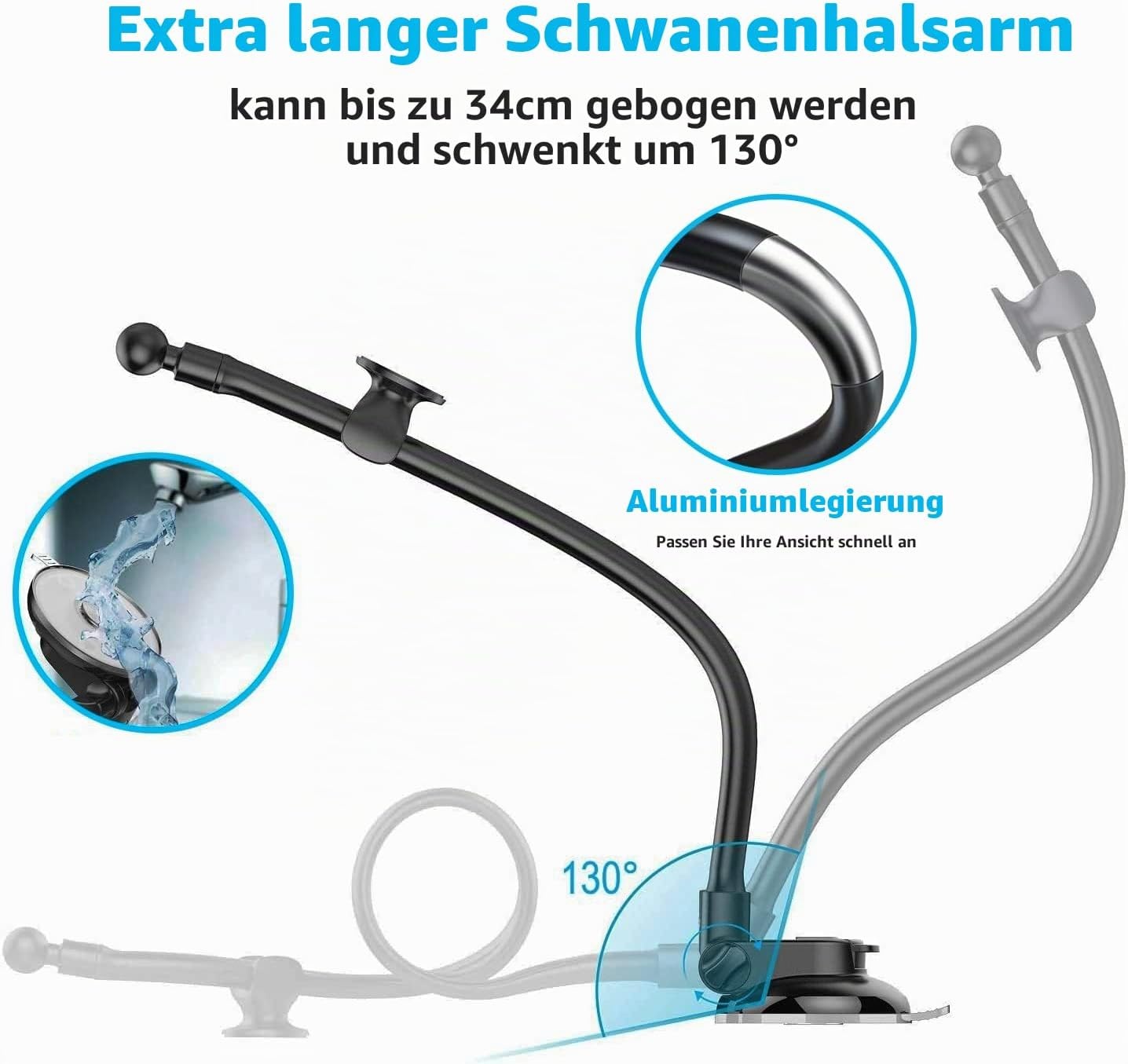 Flexible Tablet- & Handyhalterung fürs Auto - 31% Rabatt