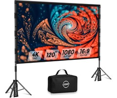 120 Zoll Beamer-Leinwand mit Stativ - 16:9 - 51% Rabatt