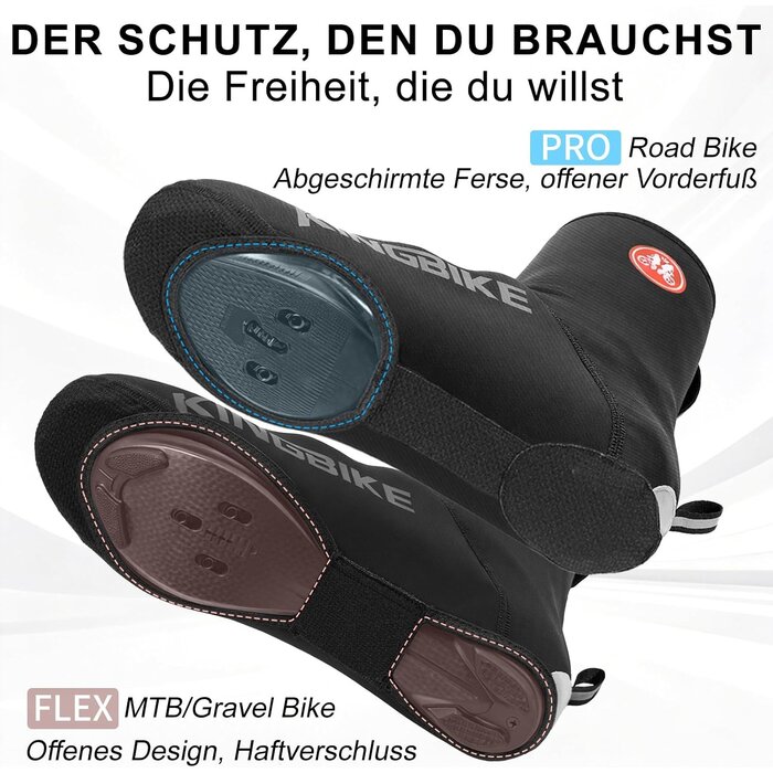 Fahrrad-Überschuhe Neopren Schwarz XL - 30% Rabatt