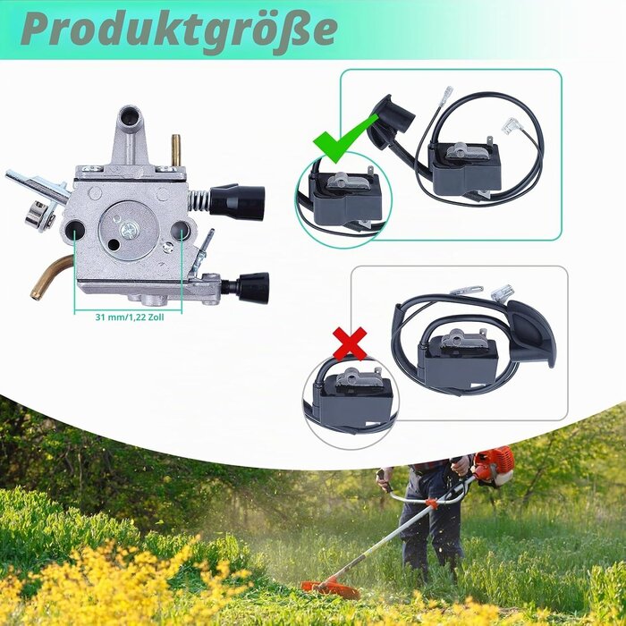 Vergaser Zündspule Set für Stihl Freischneider - 31% Rabatt