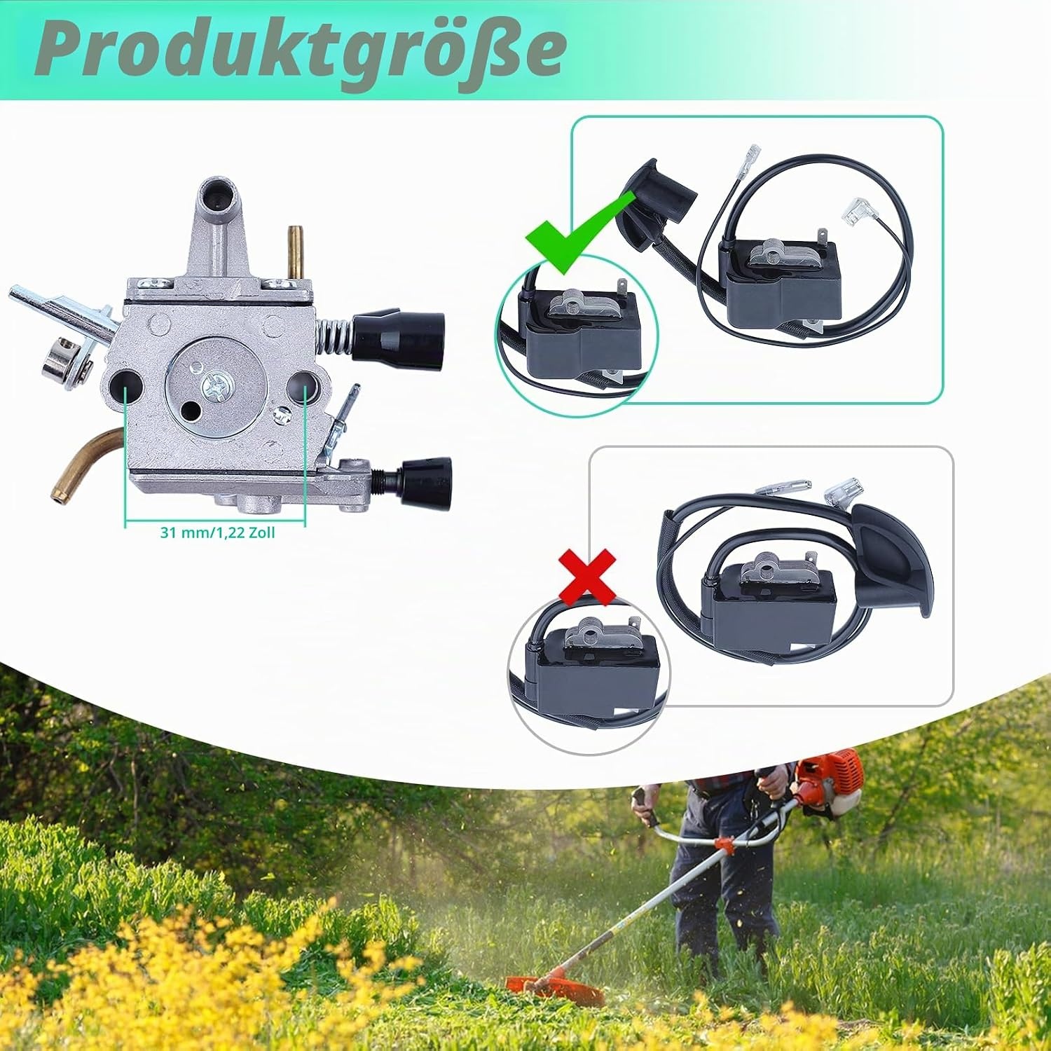 Vergaser Zündspule Set für Stihl Freischneider - 31% Rabatt
