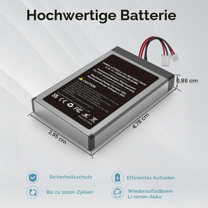2x Ersatzakku für PS4 Controller - 7200 mAh - Inkl. Werkzeug - 29% Rabatt