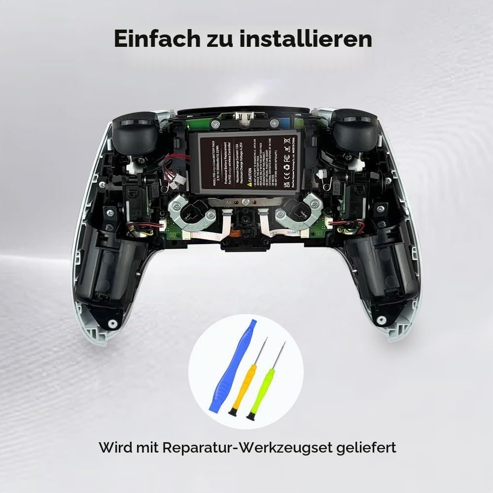 2x Ersatzakku für PS4 Controller - 7200 mAh - Inkl. Werkzeug - 29% Rabatt