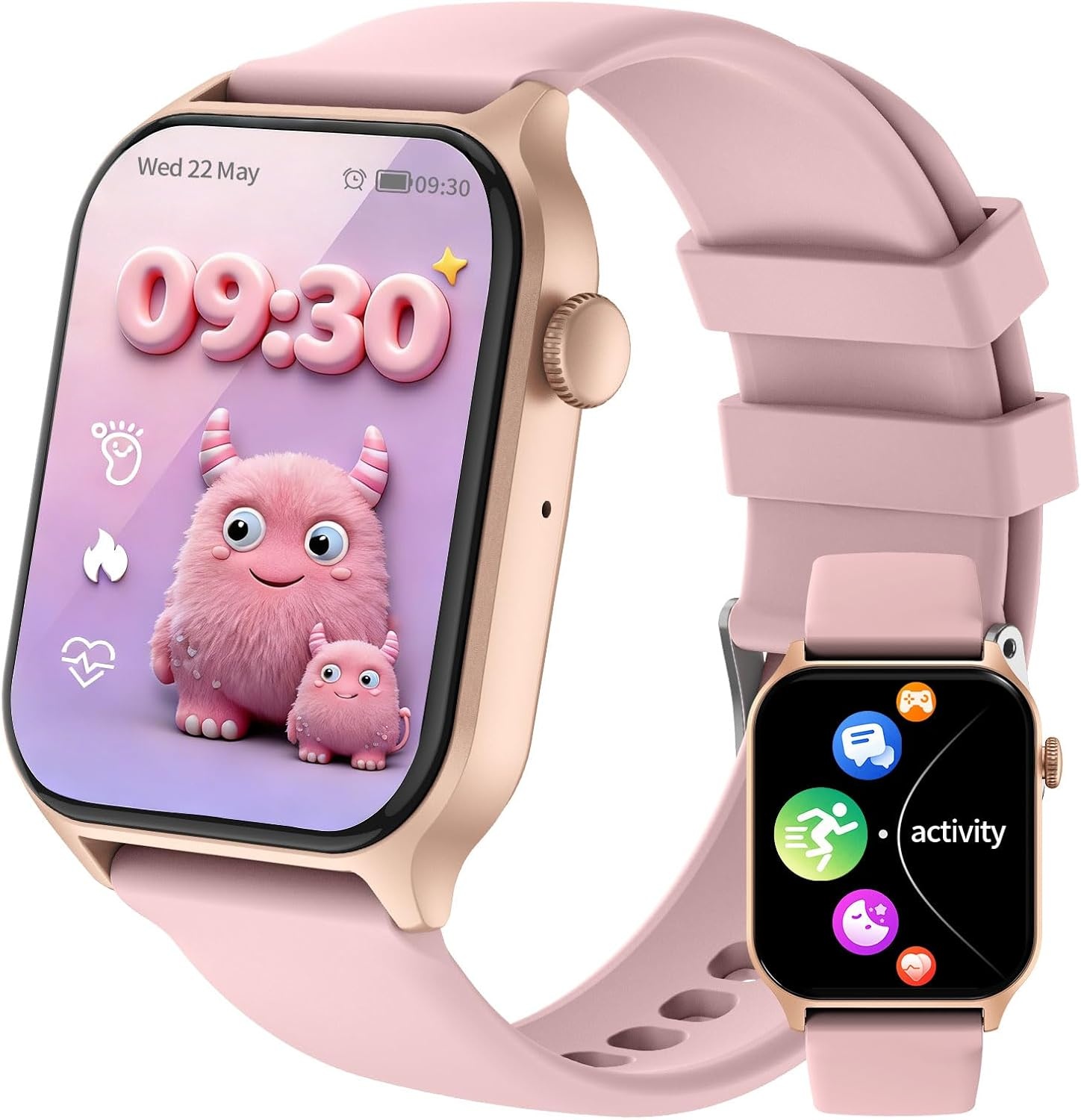 Smartwatch für Kinder Rosa, Bluetooth, Fitness-Tracker - 30% Rabatt
