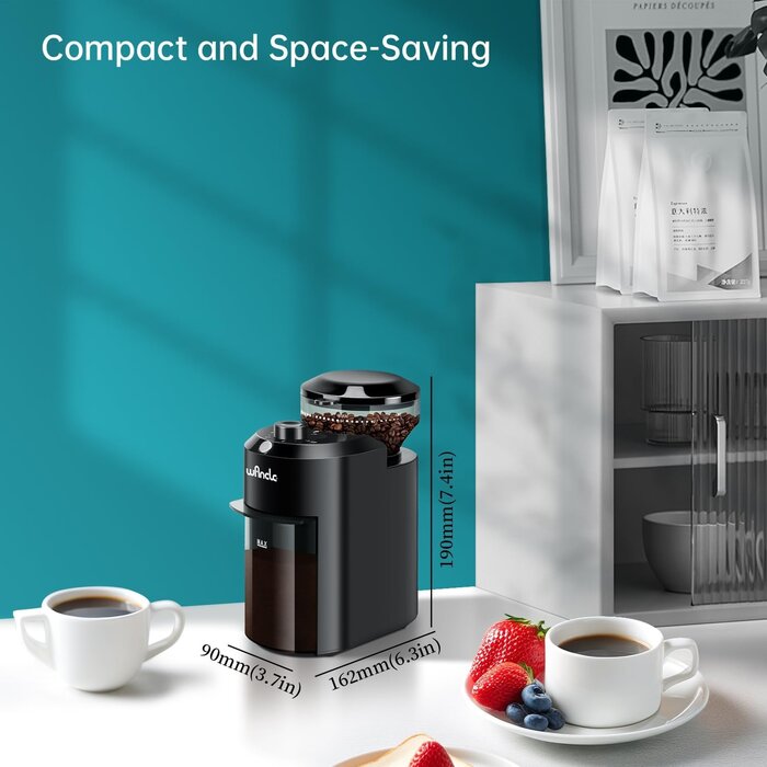 Elektrische Kaffeemühle - 28 Mahlgrade - Schwarz - 31% Rabatt