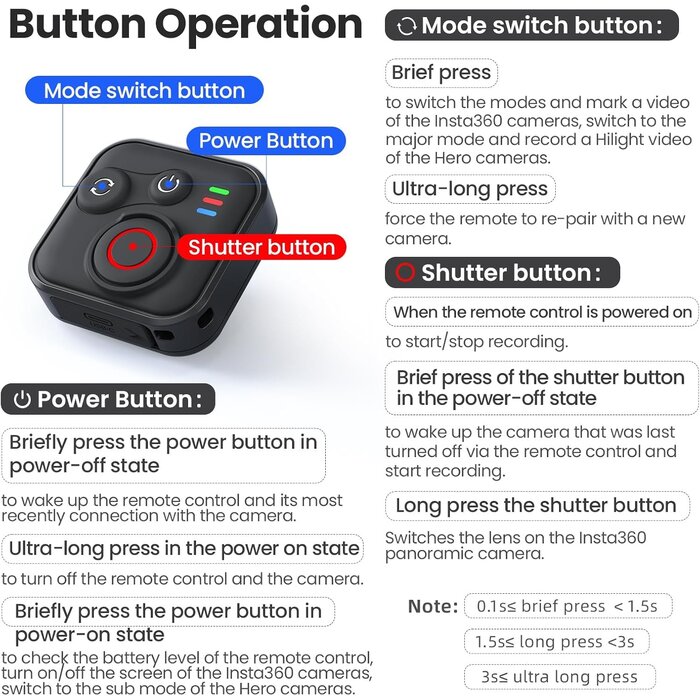Bluetooth-Fernbedienung für Action-Kameras & Smartphones - 30% Rabatt