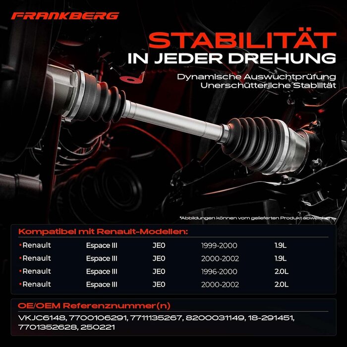Antriebswelle Vorderachse Renault Espace III 730mm - 34% Rabatt