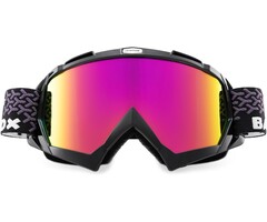 Crossbrille für Motorrad, MTB & Ski - Schwarz/Lila - 39% Rabatt