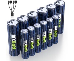 12er Set USB-C Lithium-Batterien AA & AAA - 50% Rabatt