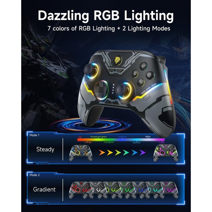 Kabelloser Multi-Plattform Controller mit Hall-Effekt - 30% Rabatt