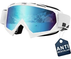 KINGBIKE Crossbrille Weiß/Blau - 39% Rabatt