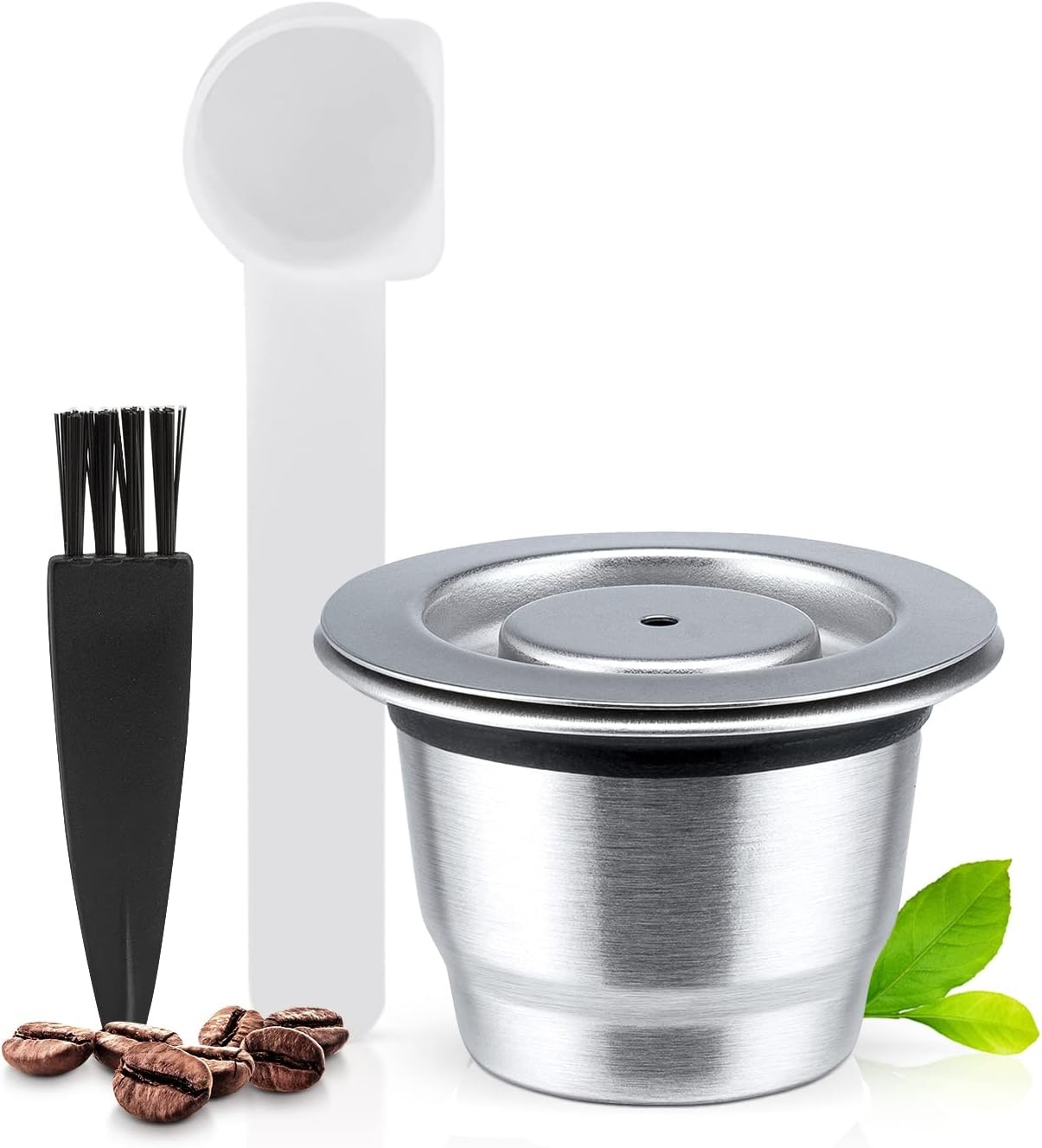 Edelstahl Kaffeekapseln für Nespresso (2er-Set + Stampfer) - 29% Rabatt