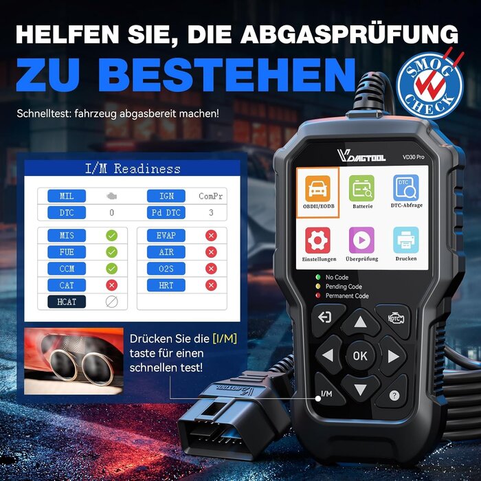 OBD2 Diagnosegerät VD30 Pro - Fehlercode-Lesegerät - 33% Rabatt