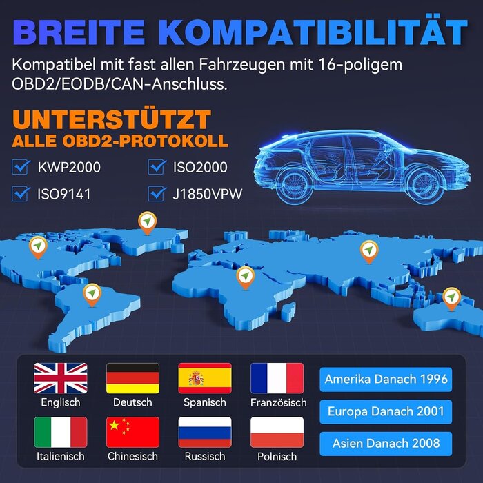 OBD2 Diagnosegerät VD30 Pro - Fehlercode-Lesegerät - 33% Rabatt