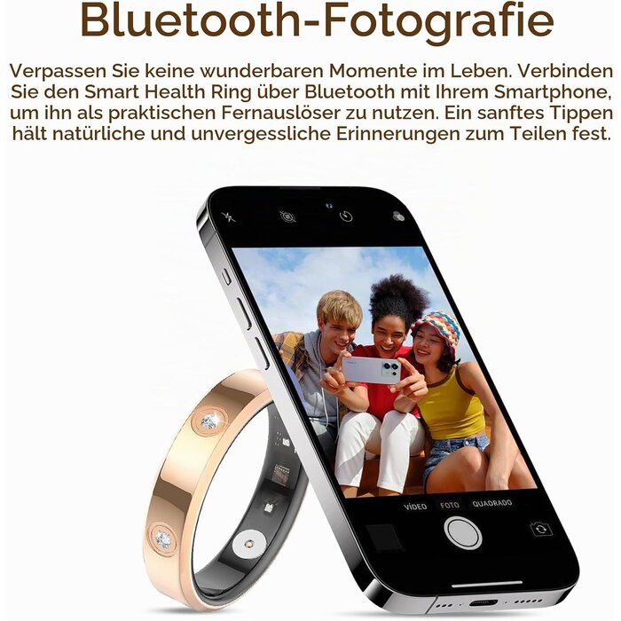 Smart Ring Fitness-Tracker Silber - 33% Rabatt