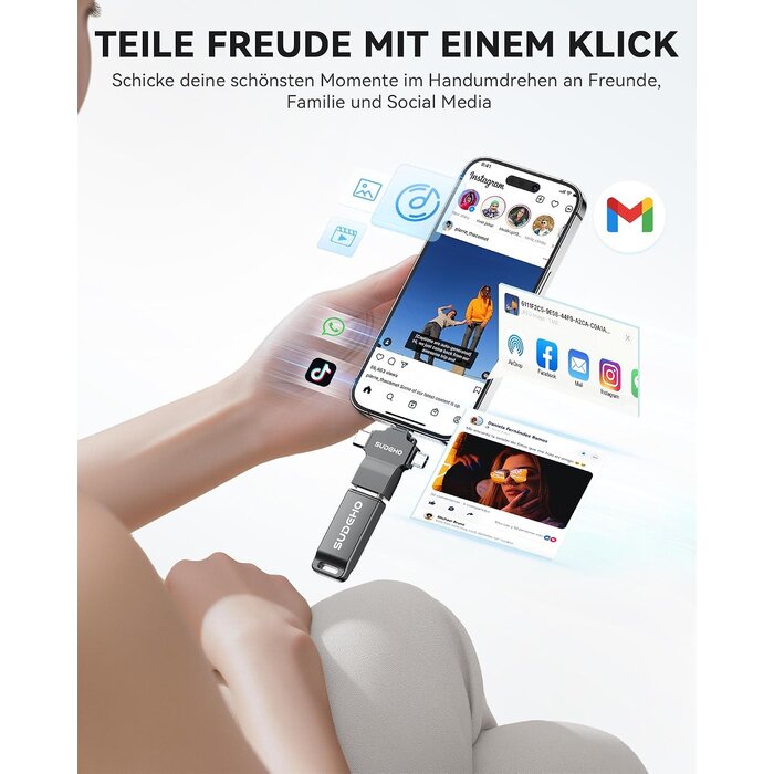 4-in-1 Flash-Laufwerk 128 GB - 31% Rabatt auf den USB-Stick