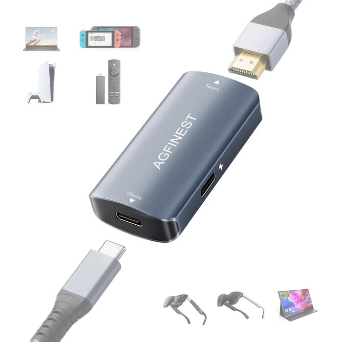 HDMI zu USB-C Adapter 4K 60Hz für AR-Brillen - 30% Rabatt