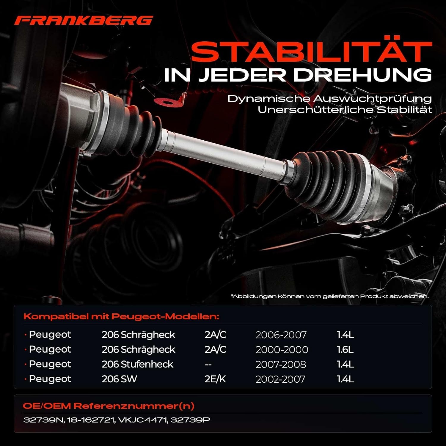 Antriebswelle Peugeot 206 Automatik Rechts 805mm - 34% Rabatt