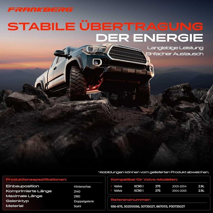 Antriebswellen-Stützlager Volvo XC90 I Hinterachse - 35% Rabatt