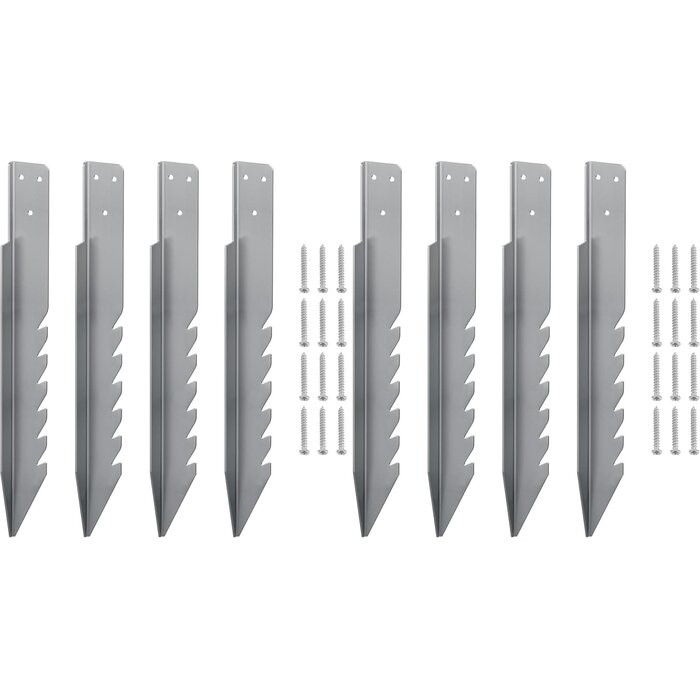 4x Bodenanker für Schaukeln & Spielgeräte, 400 mm, Verzinkter Stahl, 31% Rabatt