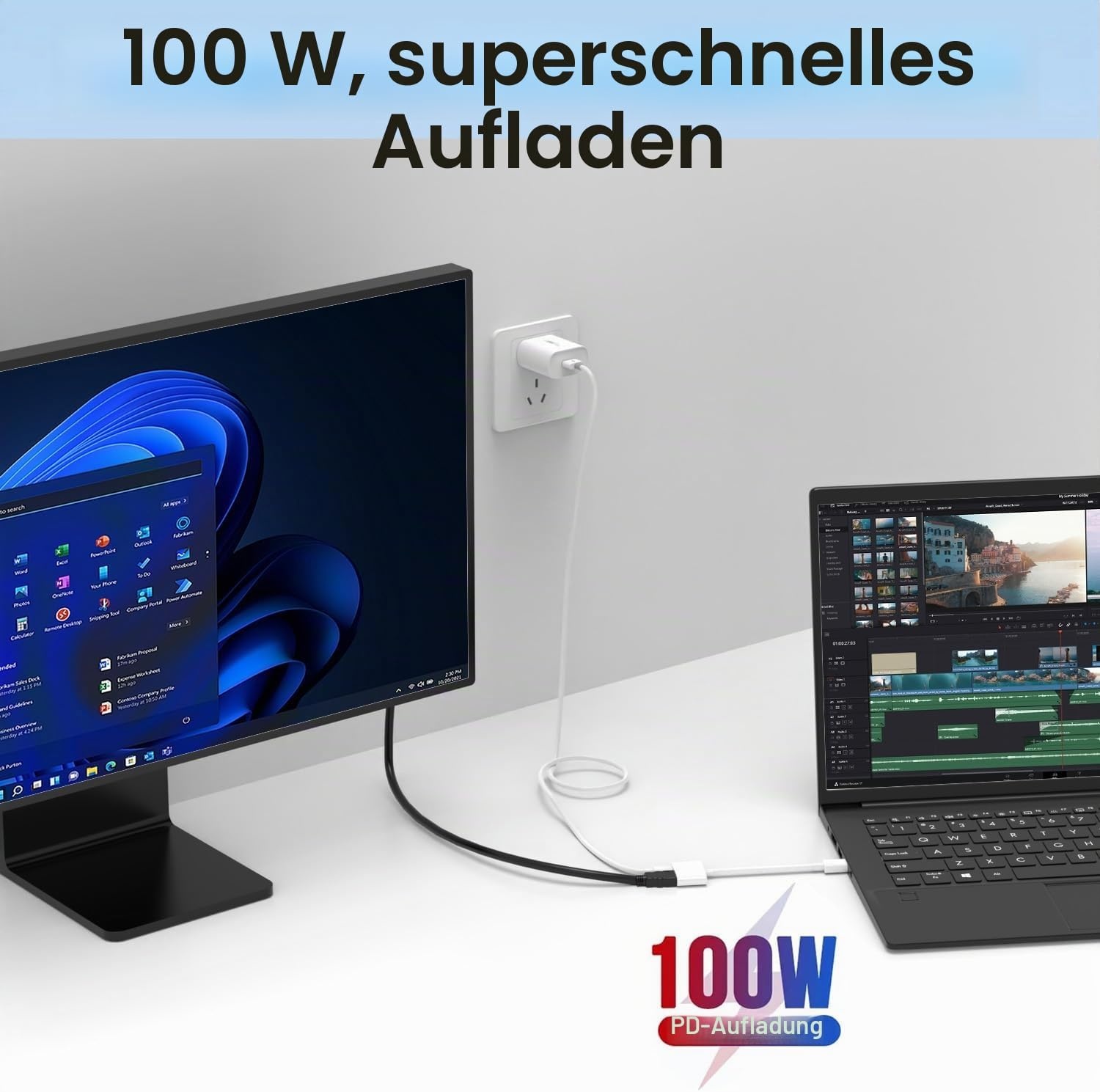 USB-C auf HDMI Adapter 4K 60Hz 100W PD für iPhone/MacBook - 25% Rabatt