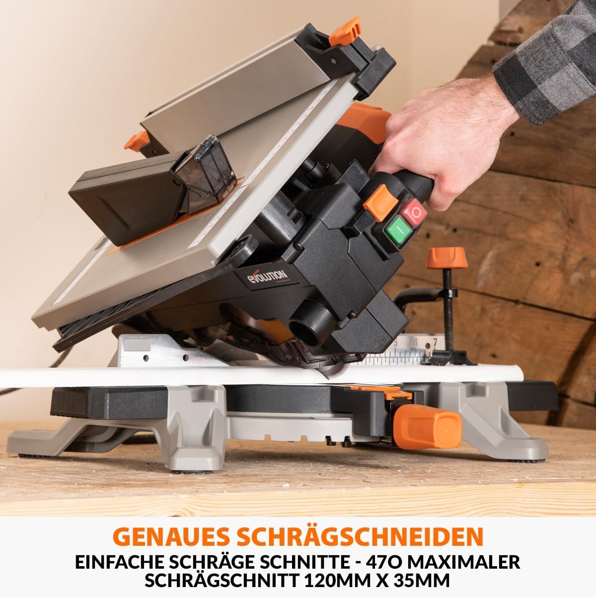 Hybrid-Tisch- und Gehrungssäge 1500W - 35% Rabatt