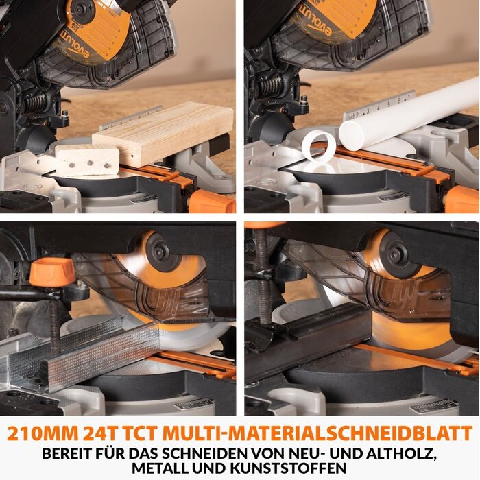 Hybrid-Tisch- und Gehrungssäge 1500W - 35% Rabatt