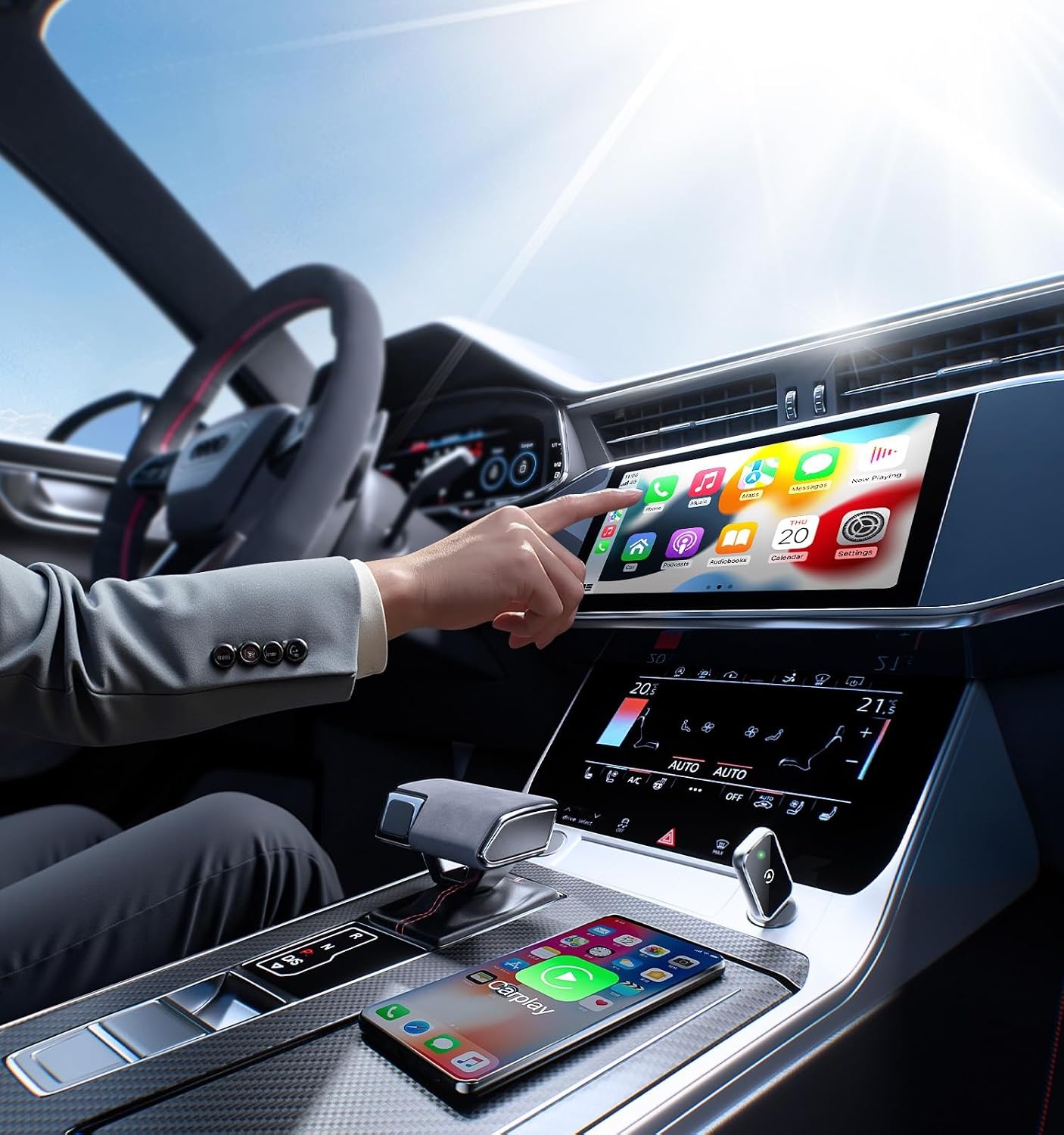 Kabelloser CarPlay Adapter für Apple iPhone - 32% Rabatt