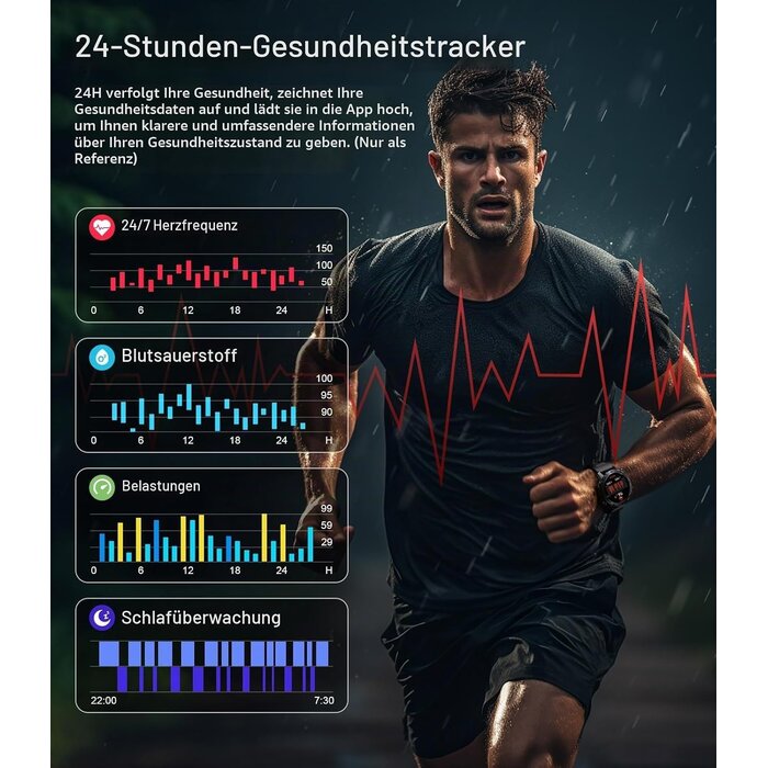 Herren-Smartwatch AMOLED 1,43" Bluetooth - 31% Rabatt