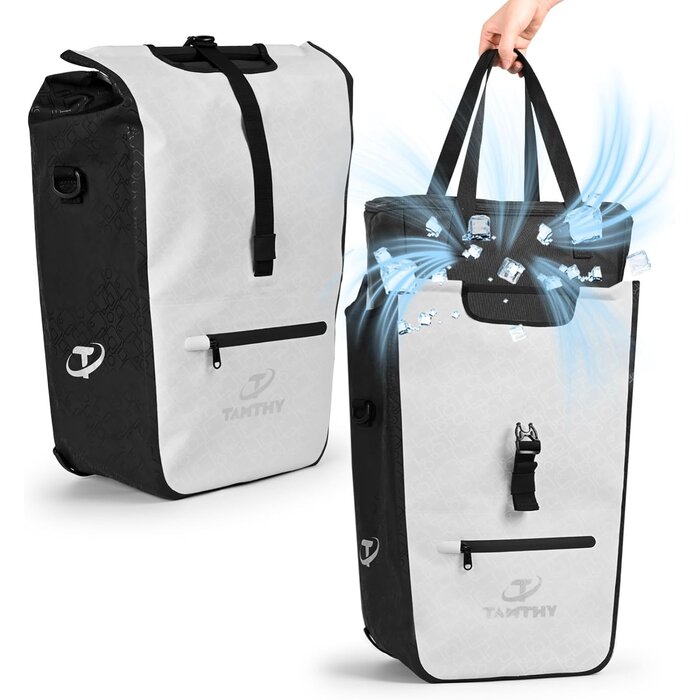 Fahrradtasche Gepäckträger mit Kühltasche - 22-28L Grün - 31% Rabatt