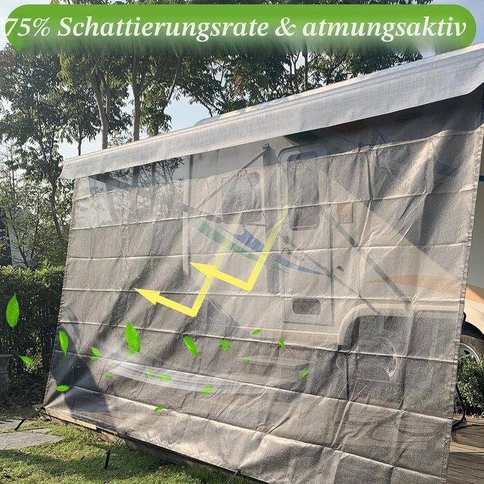 Camper Seitenwand Sonnenschutz 244 x 305 cm - 33% Rabatt