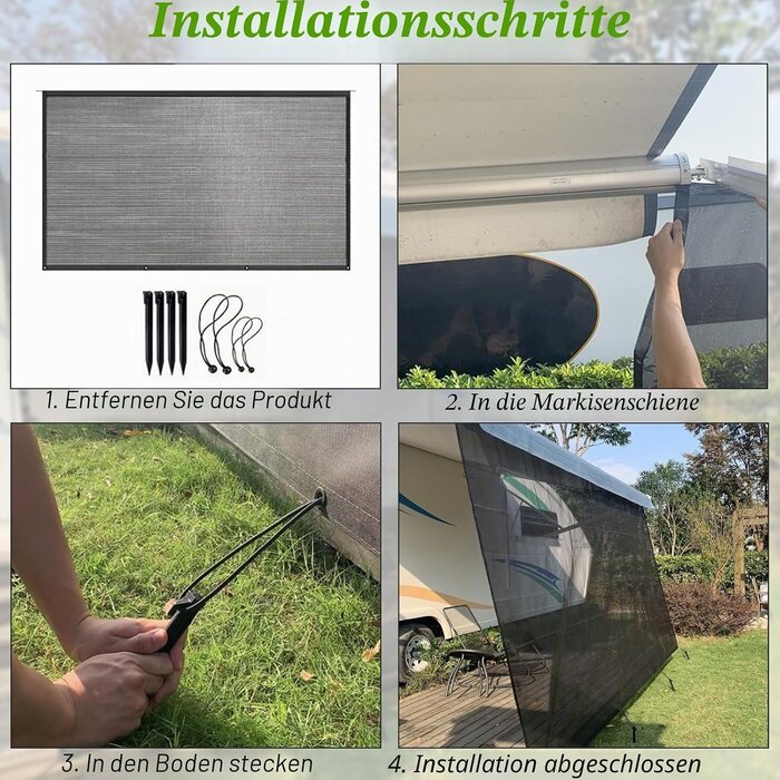 Camper Seitenwand Sonnenschutz 244 x 305 cm - 33% Rabatt