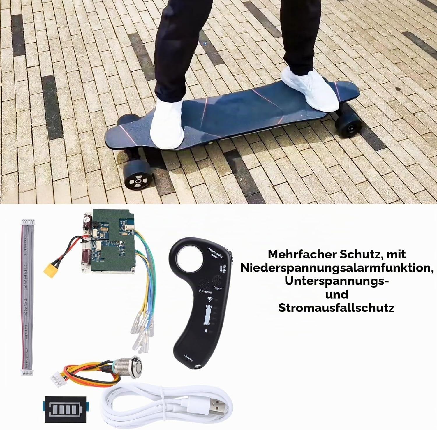 Elektrisches Skateboard Controller-Set 1300W mit Fernbedienung - 34% Rabatt
