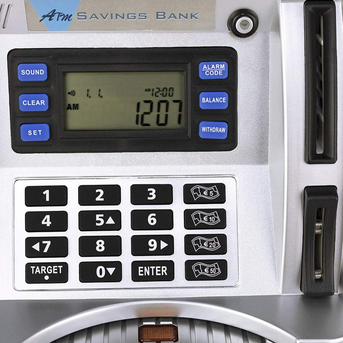 Elektronischer Kinder-Geldautomat, Silber - 33% Rabatt auf Retourenware