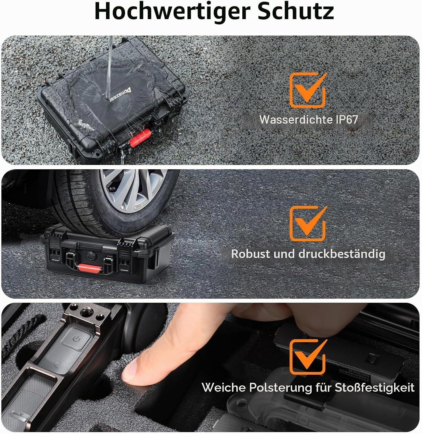 Robuster Koffer für Actionkameras - 32% Rabatt auf Retourenware