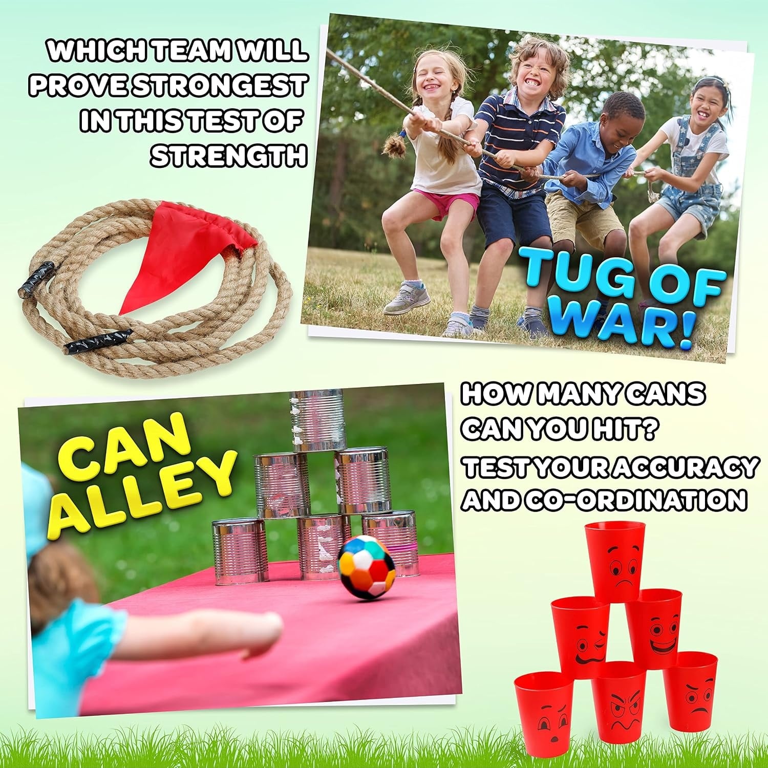 6-in-1 Outdoor-Spieleset für die ganze Familie - 30% Rabatt