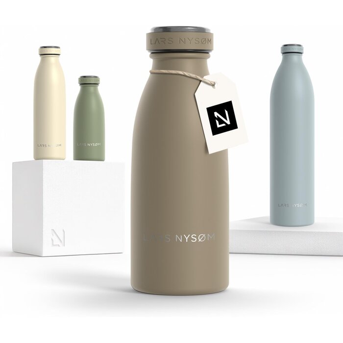 Edelstahl Thermoflasche 350ml Taupe - 25% Rabatt