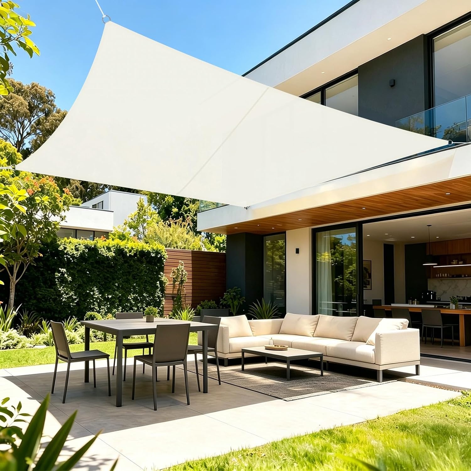Sonnensegel 4x4m Sandbeige - 34% Rabatt auf Retourenware